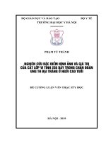 NGHIÊN cứu đặc điểm HÌNH ẢNH và GIÁ TRỊ của cắt lớp VI TÍNH 256 dãy TRONG CHẨN đoán UNG THƯ đại TRÀNG ở NGƯỜI CAO TUỔI 