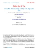 Vật chất tối trải khắp vũ trụ như một tấm lưới   thiên văn vũ trụ 