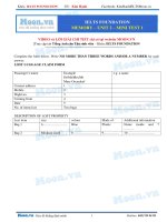 93  2018 IELTS FOUNDATION thionline memory unit 2 minitest1 