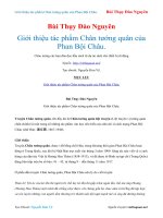 Giới thiệu tác phẩm chân tướng quân của phan bội châu    bùi thụy đào nguyên 