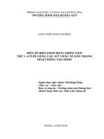 Một số biện pháp phát triển giúp trẻ 5 6 tuổi nâng cao kỹ năng xé dán trong hoạt động tạo hình 