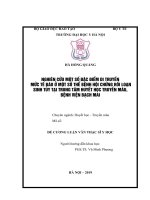 NGHIÊN cứu một số đặc điểm DI TRUYỀN mức tế bào ở một số THỂ BỆNH hội CHỨNG rối LOẠN SINH tủy tại TRUNG tâm HUYẾT học TRUYỀN máu, BỆNH VIỆN BẠCH MAI 
