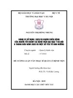 HÀNH VI sử DỤNG  DỊCH vụ KHÁM CHỮA BỆNH của NGƯỜI tới KHÁM tại BỆNH VIỆN đại học y hà nội 6 THÁNG đầu năm 2020 và một số yếu tố ẢNH HƯỞNG 