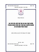 VAI TRÒ của SIÊU âm TIM 3d QUA THỰC QUẢN ở BỆNH NHÂN VIÊM nội tâm mạc NHIỄM KHUẨN có CHỈ ĐỊNH PHẪU THUẬT 