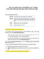 THỦ TỤC NHẬP HỌC VÀ NHỮNG LƯU Ý DÀNH CHO SINH VIÊN K64 ĐẠI HỌC BÁCH KHOA HÀ NỘI