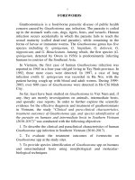Nghiên cứu một số đặc điểm lâm sàng, cận lâm sàng, kết quả điều trị bệnh do gnathostoma spp, định danh mầm bệnh trên người và vật chủ trung gian tại phía nam việt nam (2016 2017) tt tiếng anh 