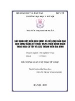 XÁC ĐỊNH đột BIẾN GEN SMN1 và số LƯỢNG bản SAO GEN SMN2 BẰNG kỹ THUẬT MLPA TRÊN BỆNH NHÂN THOÁI hóa cơ tủy và các THÀNH VIÊN GIA ĐÌNH 