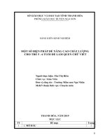 Một số biện pháp nâng cao chất lượng cho trẻ 5   6 tuổi làm quen với chữ viết tại trường mầm non nga nhân 