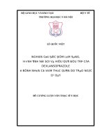 NGHIÊN cứu đặc điểm lâm SÀNG,HÌNH ẢNH nội SOI và HIỆU QUẢ điều TRỊ của DEXLANSOPRAZOLE ở BỆNH NHÂN có VIÊM THỰC QUẢN DO TRÀO NGƯỢC dạ dày 