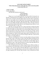 Một số biện pháp quản lý chỉ đạo, đảm bảo vệ sinh an toàn thực phẩm trong trường mầm non