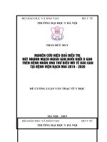 NGHIÊN cứu HIỆU QUẢ điều TRỊ nút NHÁNH MẠCH NGOÀI GAN NUÔI KHỐI u GAN TRÊN BỆNH NHÂN UNG THƯ BIỂU mô tế bào GAN tại BỆNH VIỆN BẠCH MAI 2019   2020 