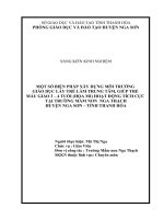 Một số biện pháp dạy trẻ kỹ năng hoạt đông tạo hình thể loại vẽ cho trẻ 4 5tuổi ( hoa cúc) trường mầm non nga thạch 