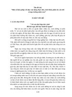 Một số biện pháp chỉ đạo xây dựng thực đơn, tính khẩu phần ăn cân đối trong trường mầm non