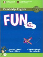 Cambridge english fun for flyers teachers book 3rd edition
