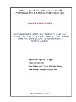 Một số biện pháp duy trì sĩ số và nâng cao tỉ lệ chuyên cần của trẻ mẫu giáo 3 4 tuổi trường mầm non đông quang 