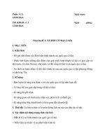 Giáo án soạn chuyên đề theo hướng dẫn mới nhất của Bộ Giáo dục