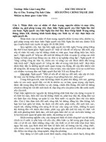 BÀI THU HOẠCH CHÍNH TRỊ HÈ