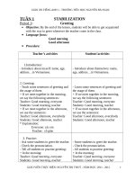 GIAO AN TIENG ANH 1 START WITH ENGLISH 