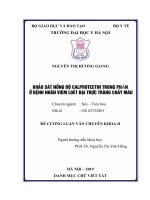 KHẢO sát NỒNG độ CALPROTECTIN TRONG PHÂN ở BỆNH NHÂN VIÊM LOÉT đại TRỰC TRÀNG CHẢY máu 