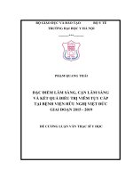 ĐẶC điểm lâm SÀNG, cận lâm SÀNG và kết QUẢ điều TRỊ VIÊM tụy cấp tại BỆNH VIỆN hữu NGHỊ VIỆT đức GIAI đoạn 2015   2019 