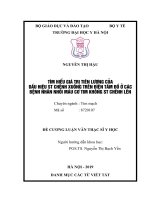 TÌM HIỂU GIÁ TRỊ TIÊN LƯỢNG của dấu HIỆU ST CHÊNH XUỐNG TRÊN điện tâm đồ ở các BỆNH NHÂN NHỒI máu cơ TIM KHÔNG ST CHÊNH lên 