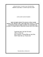 Một số biện pháp ứng dụng công nghệ thông tin trong việc cho trẻ mẫu giáo 5   6 tuổi làm quen với các biểu tượng về tập hợp số lượng và phép đếm ở trường mầm non nga thủy 