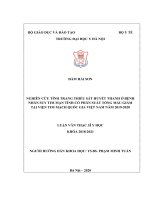 NGHIÊN cứu TÌNH TRANG THIẾU sắt HUYẾT THANH ở BỆNH NHÂN SUY TIM mạn TÍNH có PHÂN SUẤT TỔNG máu GIẢM tại VIỆN TIM MẠCH QUỐC GIA VIỆT NAM năm 2019 2020 