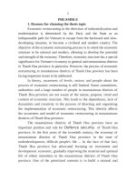 Chuyển dịch cơ cấu kinh tế ở các huyện miền núi tỉnh thanh hóa tt tiếng anh 