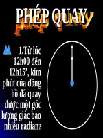 Bài giảng Hình học 11 chương 1 bài 5: Phép quay