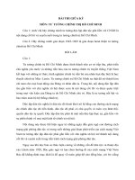 Tư tưởng chính trị Hồ Chí Minh