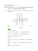 Các dạng toán hàm ẩn liên quan đến tiệm cận của hàm số 