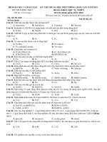 Đề chính thức hóa 2019  mã 218