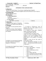 Giáo án cả năm môn anh 7 mới 2019 2020