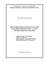 Một số biện pháp giúp trẻ tự kỷ học hòa nhập lớp mẫu giáo 5 6 tuổi trường mầm non thị trấn thường xuân 
