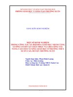 Một số kinh nghiệm trong công tác xã hội hóa giáo dục nhằm tăng cường CSVC phục vụ cho công tác nâng cao chất lượng giáo dục ở trường THCS xuân cao, huyện thường xuân 