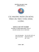 Các phương pháp gần đúng   tính cấu trúc vùng năng lượng