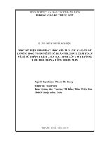 Một số biện pháp dạy học nhằm nâng cao chất lượng học toán về tỉ số phần trăm và giải toán về tỉ số phần trăm cho học sinh lớp 5 ở trường tiểu học đồng tiến, triệu sơn 