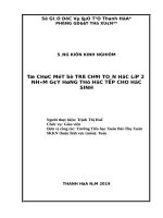 Tổ chức một số trò chơi toán học lớp 2 nhằm gây hứng thú học tập cho học sinh 