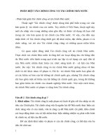 PHÂN BIỆT TÀI CHÍNH CÔNG VÀ TÀI CHÍNH NHÀ NƯỚC