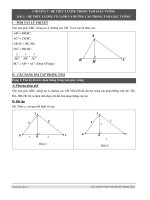 TOÁN 9 hệ THỨC LƯỢNG TRONG TAM GIÁC VUÔNG