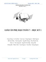 0 TONG HOP giáo án toán lớp 7 SP HK 1