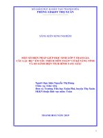 Một số biện pháp giúp học sinh lớp 5 tham gia câu lạc bộ em yêu thích môn toán có kĩ năng tính và so sánh diện tích hình tam giác 