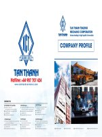 Hồ sơ năng lực công ty Tân Thành (Tiếng anh)