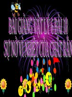 Bài giảng Vật lý 6 bài 18: Sự nở vì nhiệt của chất rắn