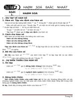 Bài tập trắc nghiệm hàm số bậc nhất bậc hai có đáp án và lời giải 