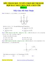 HỒ THỨC THUẬN SIÊU PHẨM đồ THỊ 2019