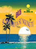 Bài giảng Vật lý 6 bài 26: Sự bay hơi và sự ngưng tụ