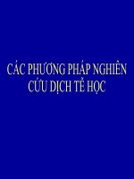 2 các phương pháp nghiên cứu dịch tễ học 