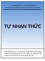 TỰ NHẬN THỨC Nâng cao nhận thức cho nhân viên CTXH