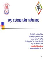 Dai cuong trieu chung hoc tam than 